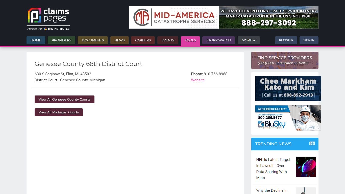 Genesee County, Michigan - 68th District Court - 810-766-8968 ...